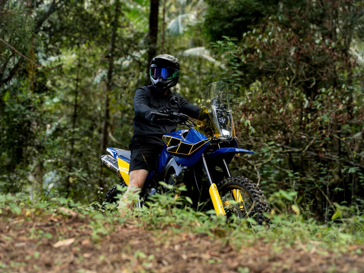 A custom-built Yamaha MT-09 T9 Tenere