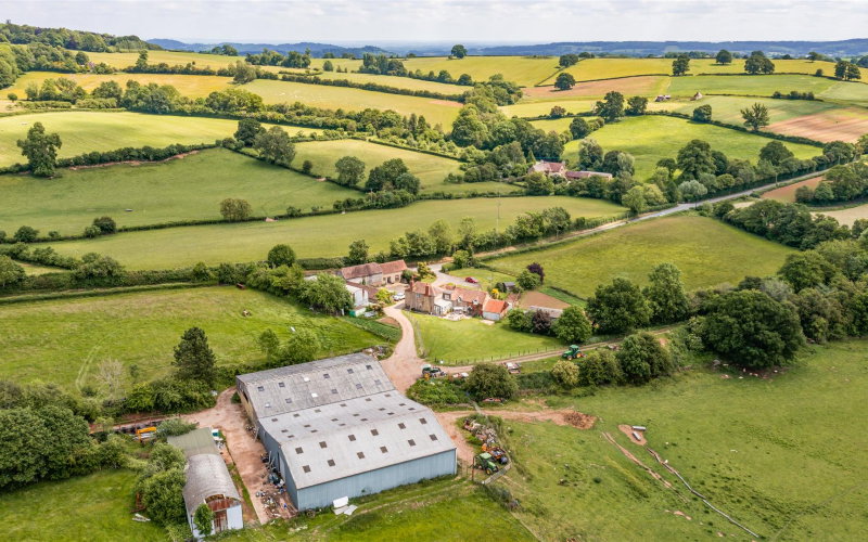 The farm from the air