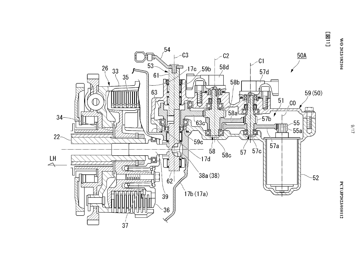 An image showing how E-Clutch mounts to the engine and gearbox