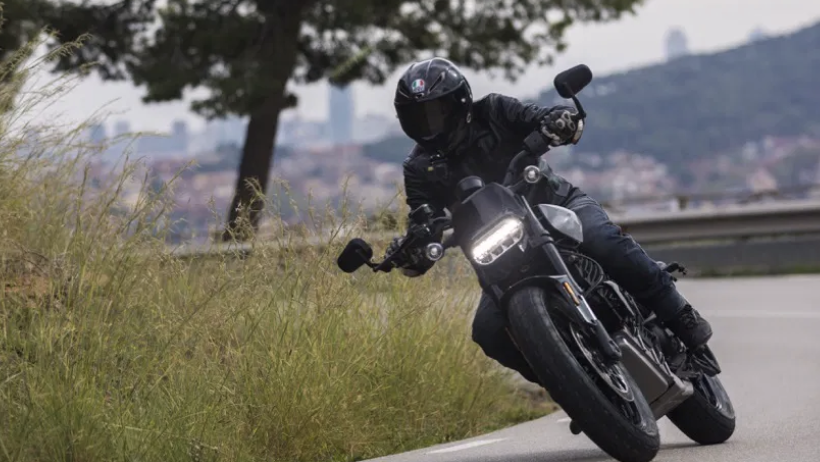 LiveWire electric bike on the road