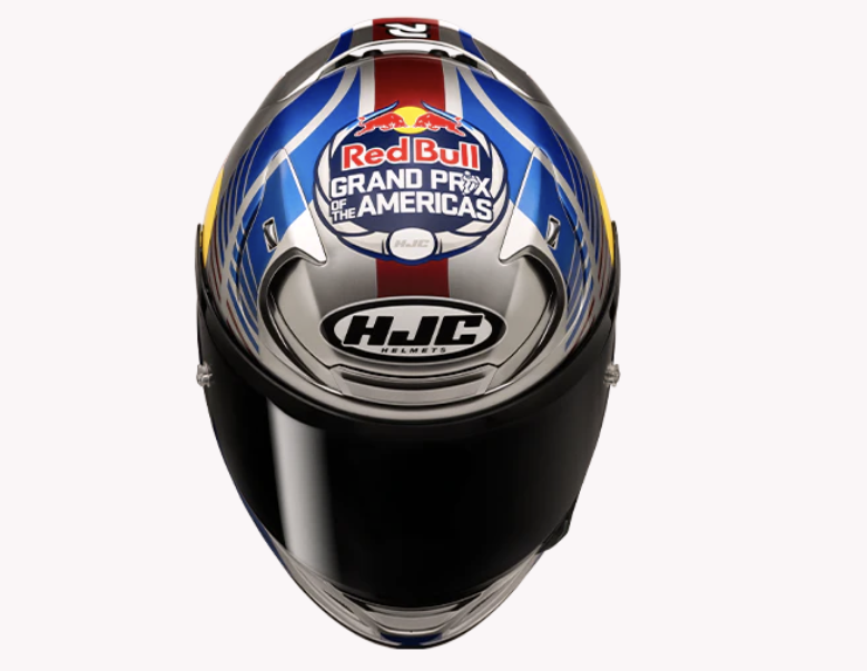 HJC Red Bull Austin GP II helmet design
