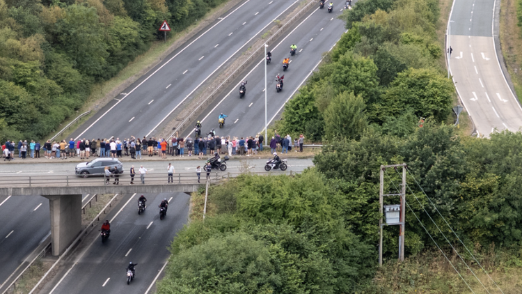 3,500 motorcyclists take part in Bike4Life charity ride on closed ...