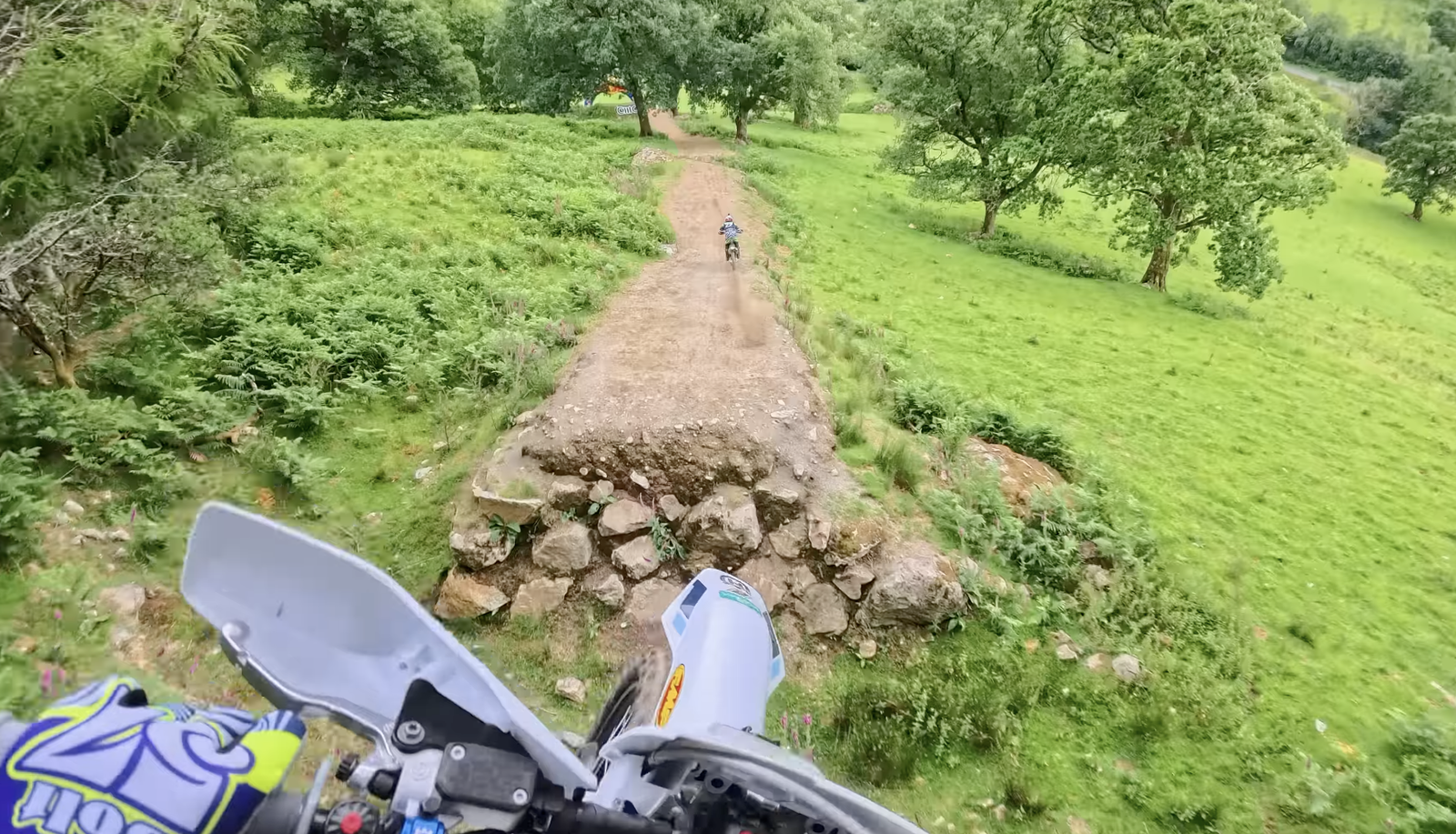 Bolt hitting one of the 90-footers