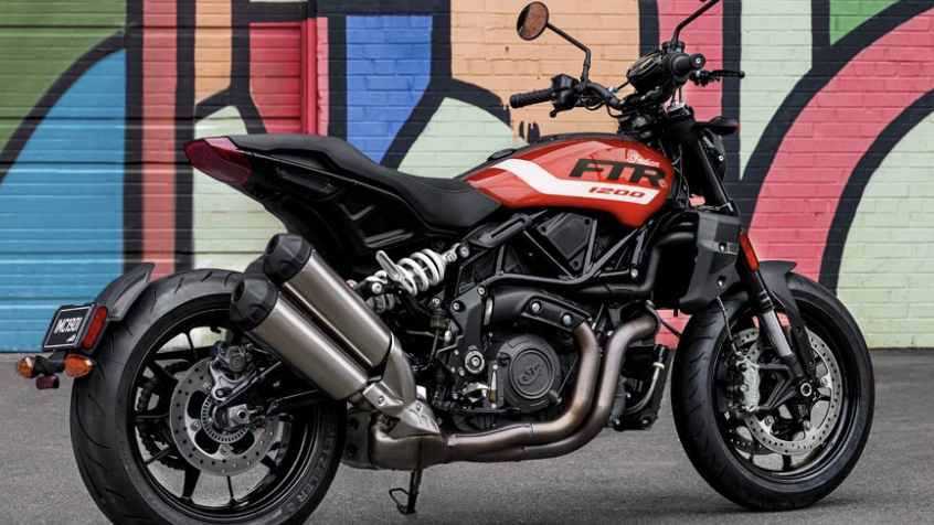 Side shot of an Indian FTR motorcycle. Credit - Indian Motorcycle