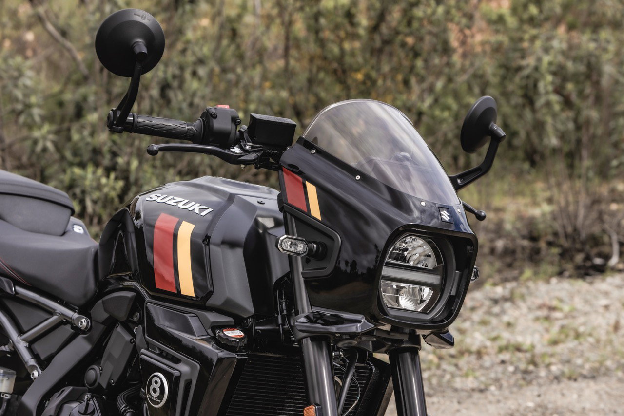 The cowling of the GSX-8TT