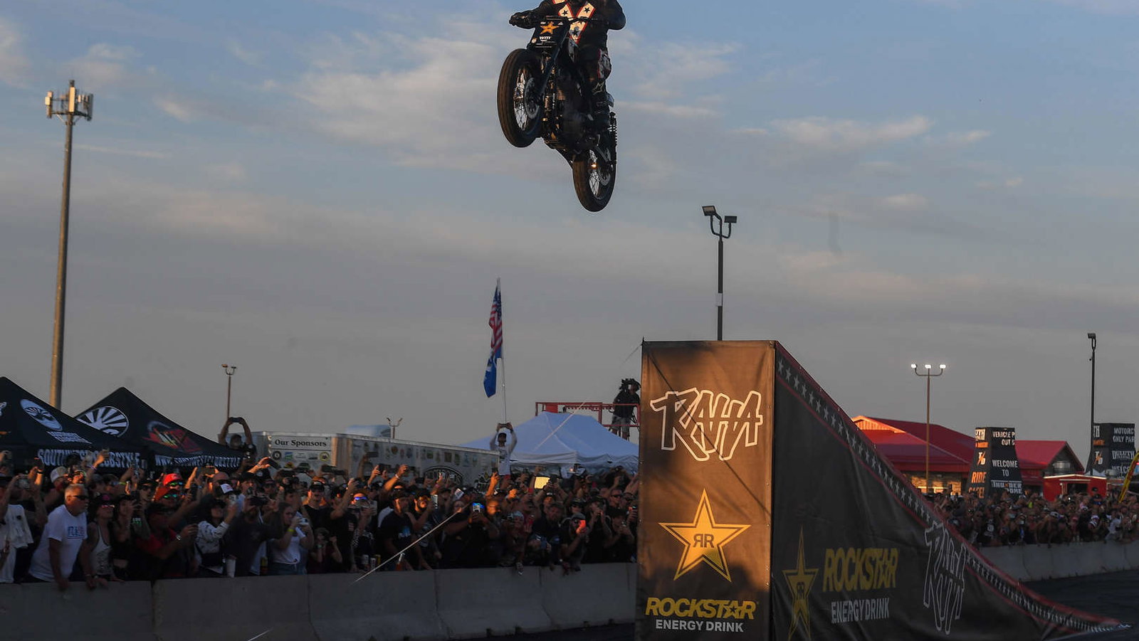Colby Raha's record jump at Sturgis. Credit - Samantha Laurey/Argus Leader