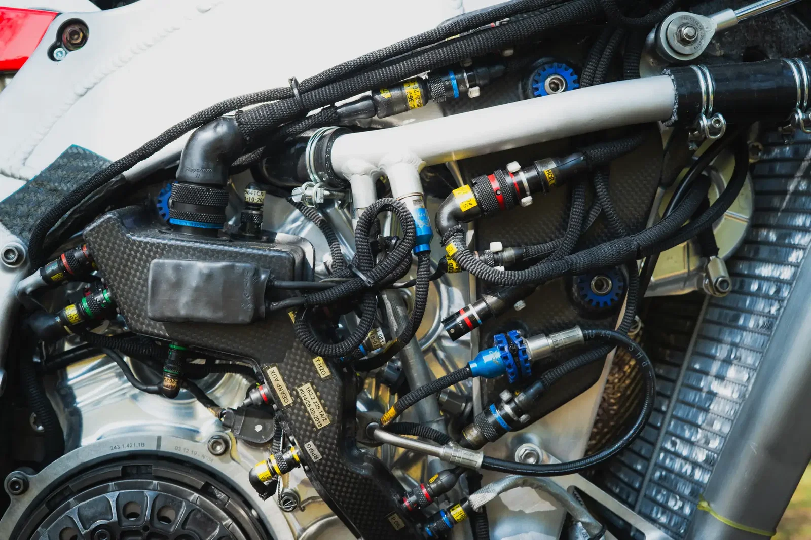 The engine is a 1,000cc V4