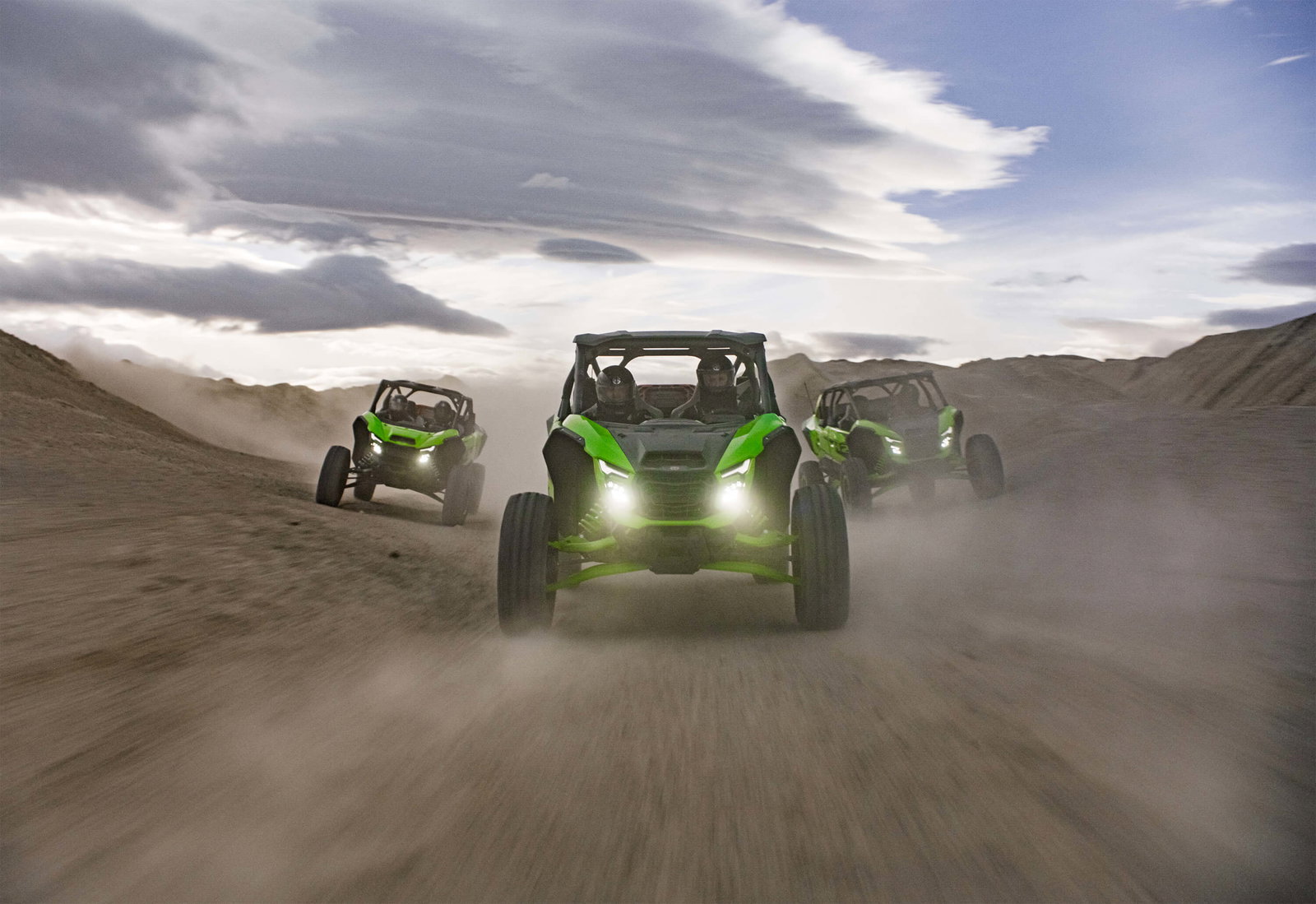 Kawasaki's new Teryx side x side line-up. Photo credit - Kawasaki.