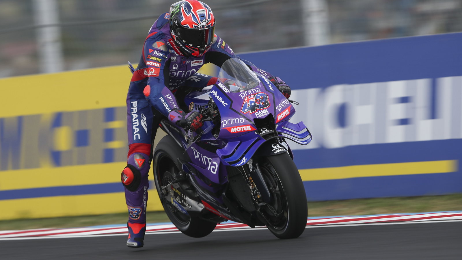 Jack Miller riding a Yamaha at the Balaton Park circuit. Photo credit - Gold and Goose