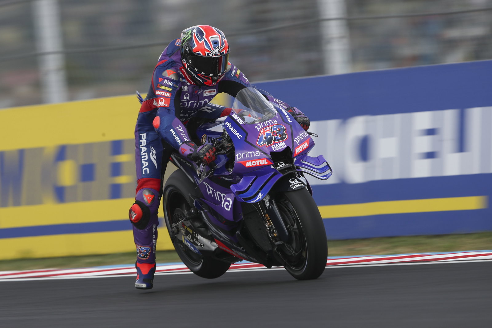 Jack Miller riding a Yamaha at the Balaton Park circuit. Photo credit - Gold and Goose