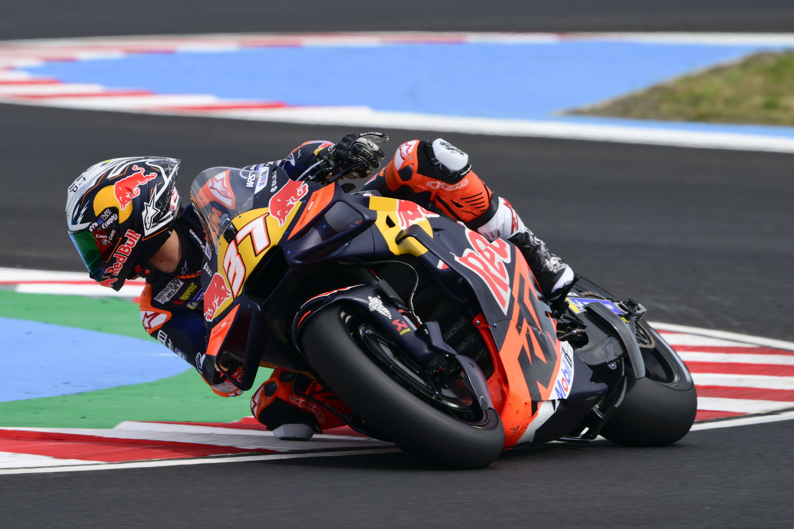 Pedro Acosta riding his KTM at the Balaton Park circuit. Photo credit - Gold and Goose
