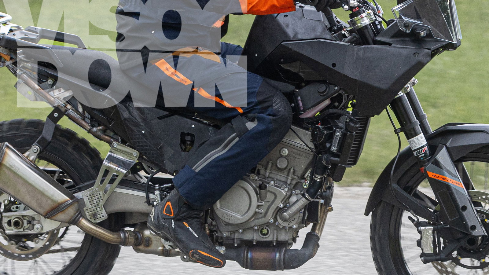 A spy picture showing what is thought to be a replacement for the KTM 390 Adventure