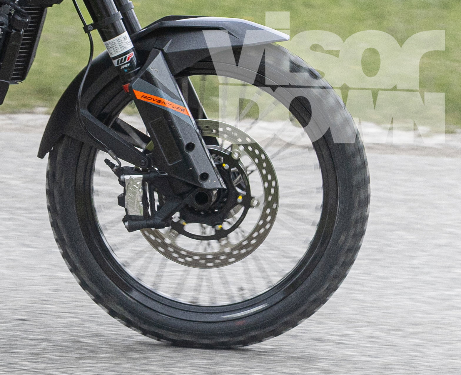 The front brake is only a single disc