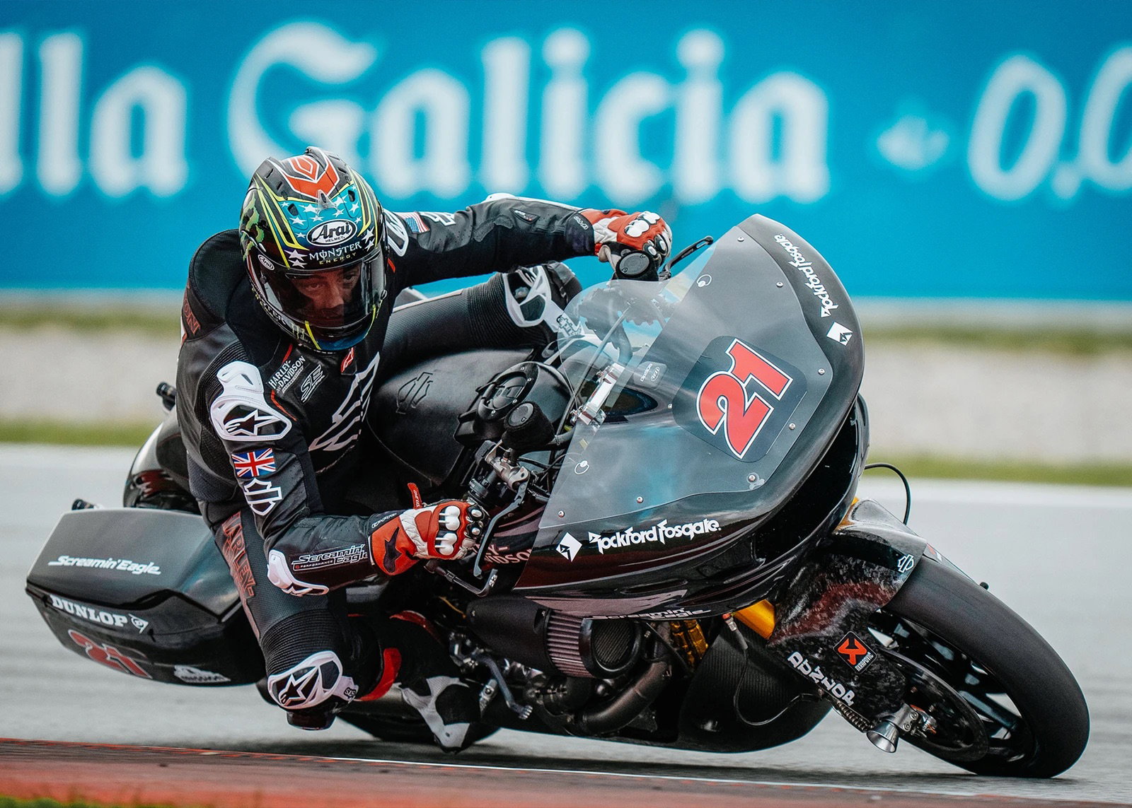 The Harley-Davidson X MotoGP race bikes