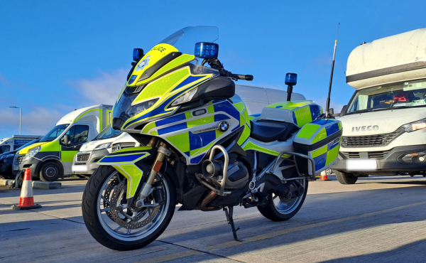 One of the on-road police bikes used during Operation spree