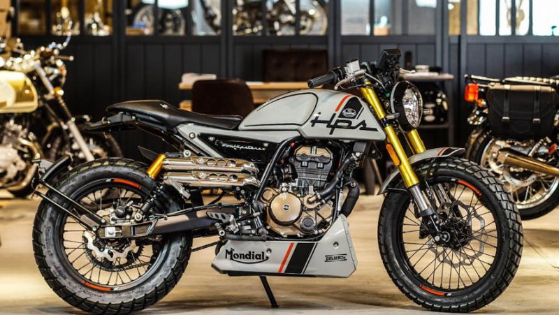 Mondial HPS 125 motorcycle. Credit - MotoGB