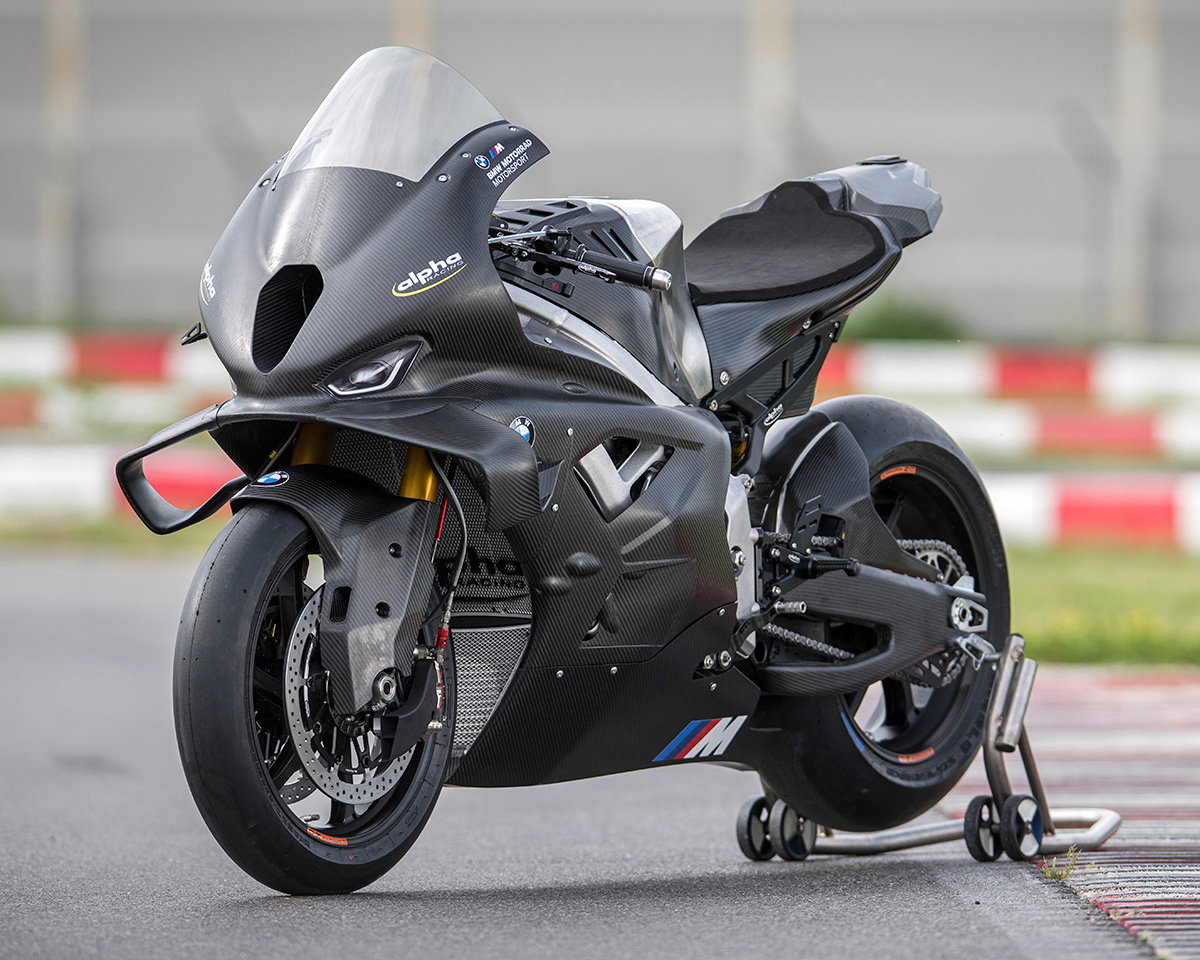 Alpha Racing's WorldSBK-spec M1000 RR. Photo credit - Alpha Racing
