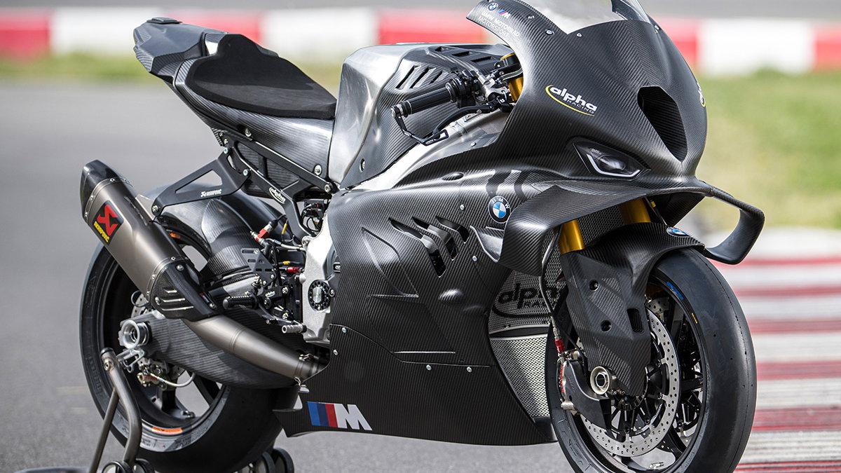 Alpha Racing's RC-SBK-M track bike. Photo credit - Alpha Racing