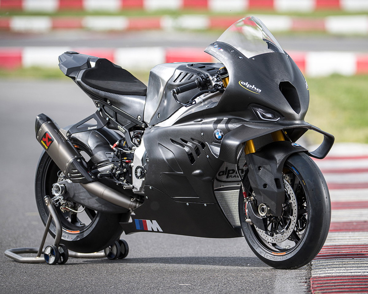 Alpha Racing's RC-SBK-M track bike. Photo credit - Alpha Racing