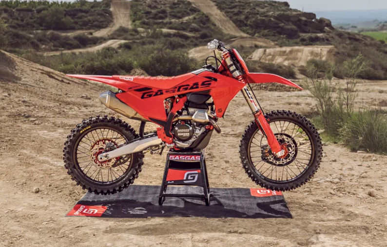 GasGas motocross bike on display