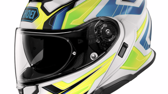 New Shoei Neotec 3 helmet graphics. Photo credit - Shoei