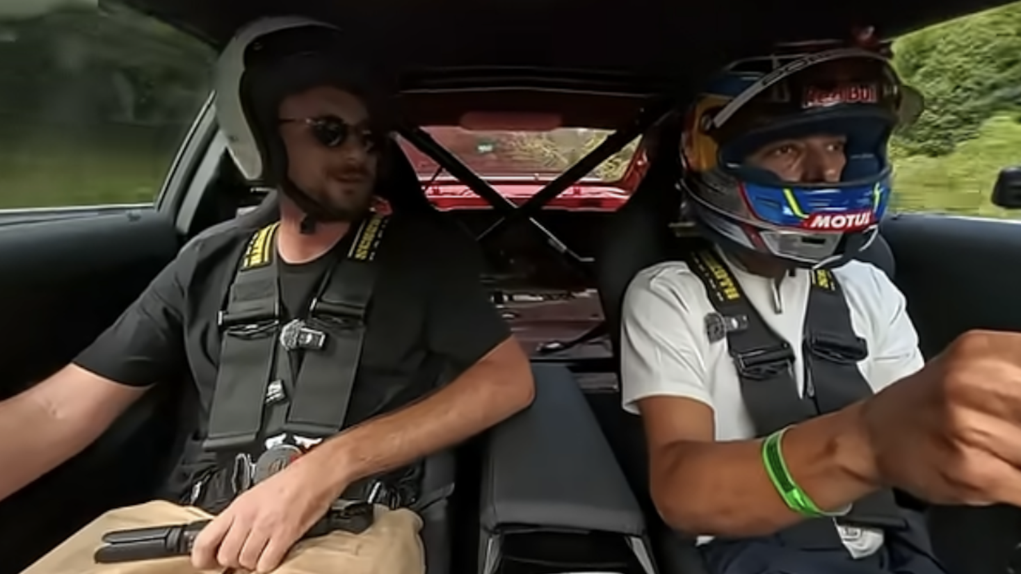 Toprak Razgatlioglu driving a BMW M2 at the Nurburgring Nordschleife circuit