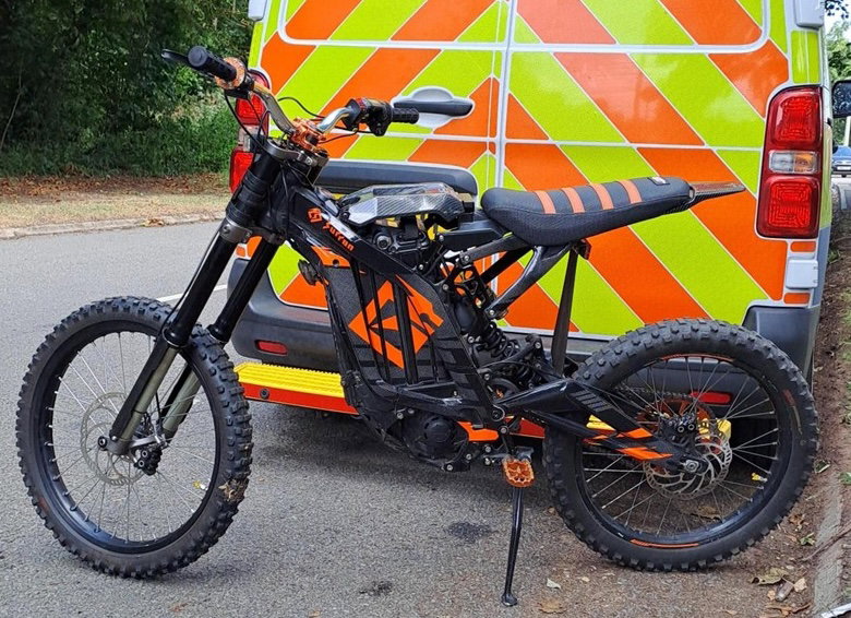 One of the bikes seized during Operation Spree