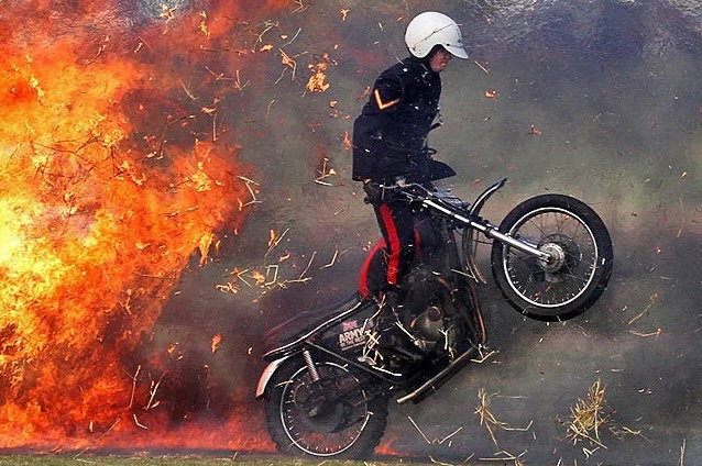 The White Helmets motorcycle display team