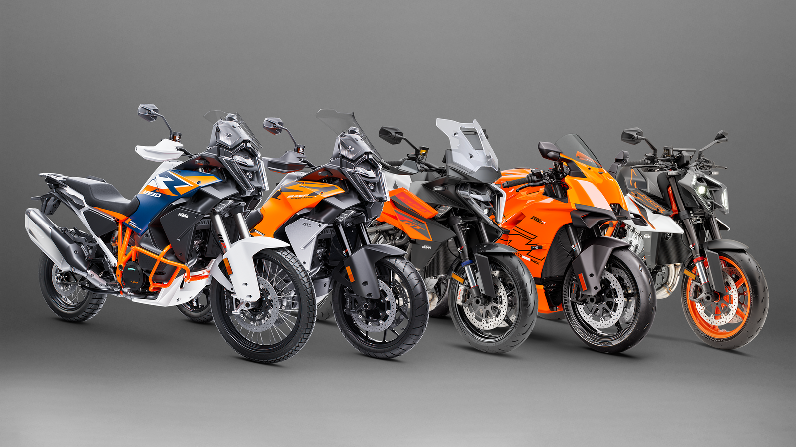 KTM street and adventure models
