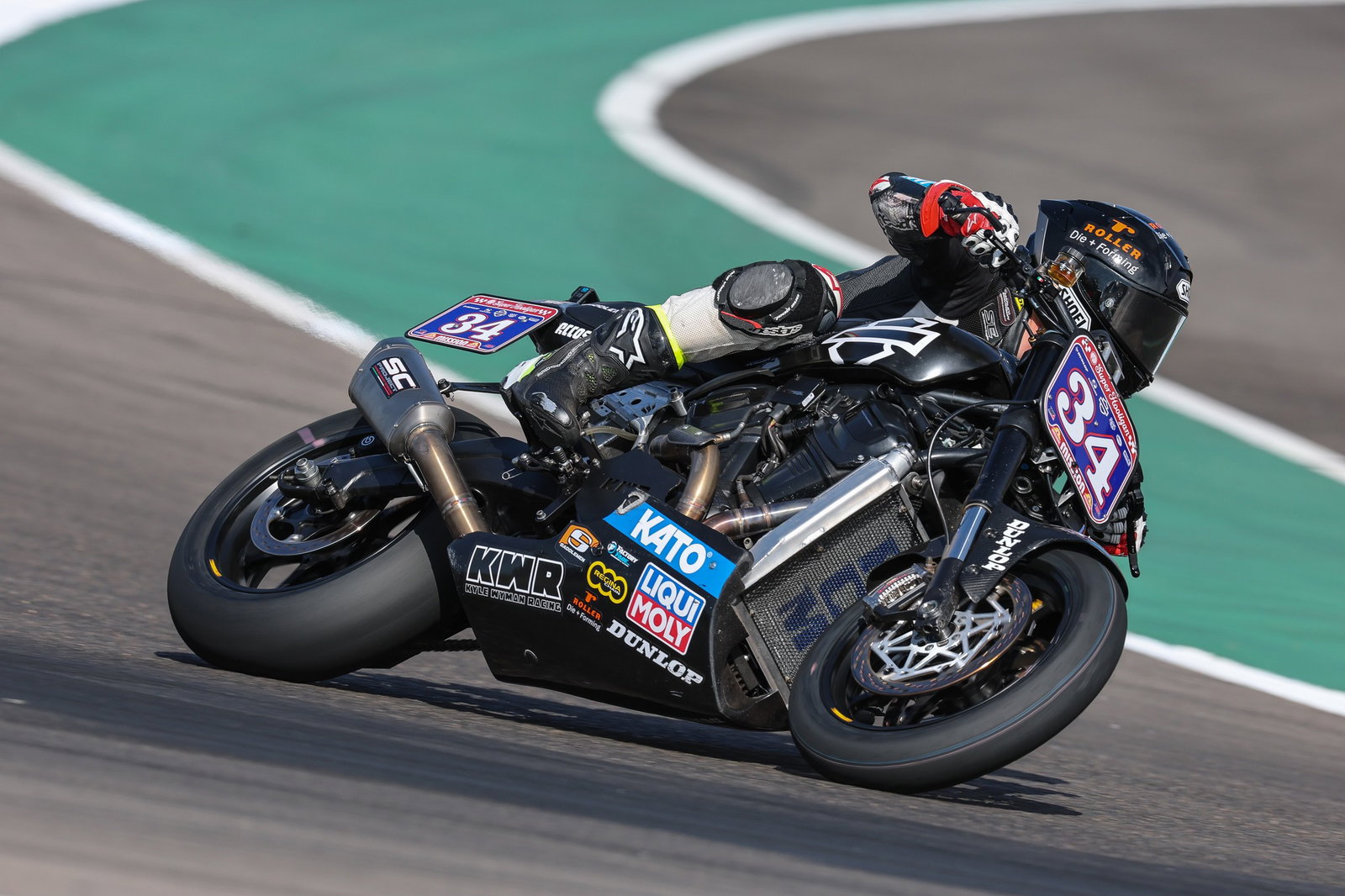 KWR Super Hooligan bike racing in the US. Photo credit - KWR Harley-Davidson Team