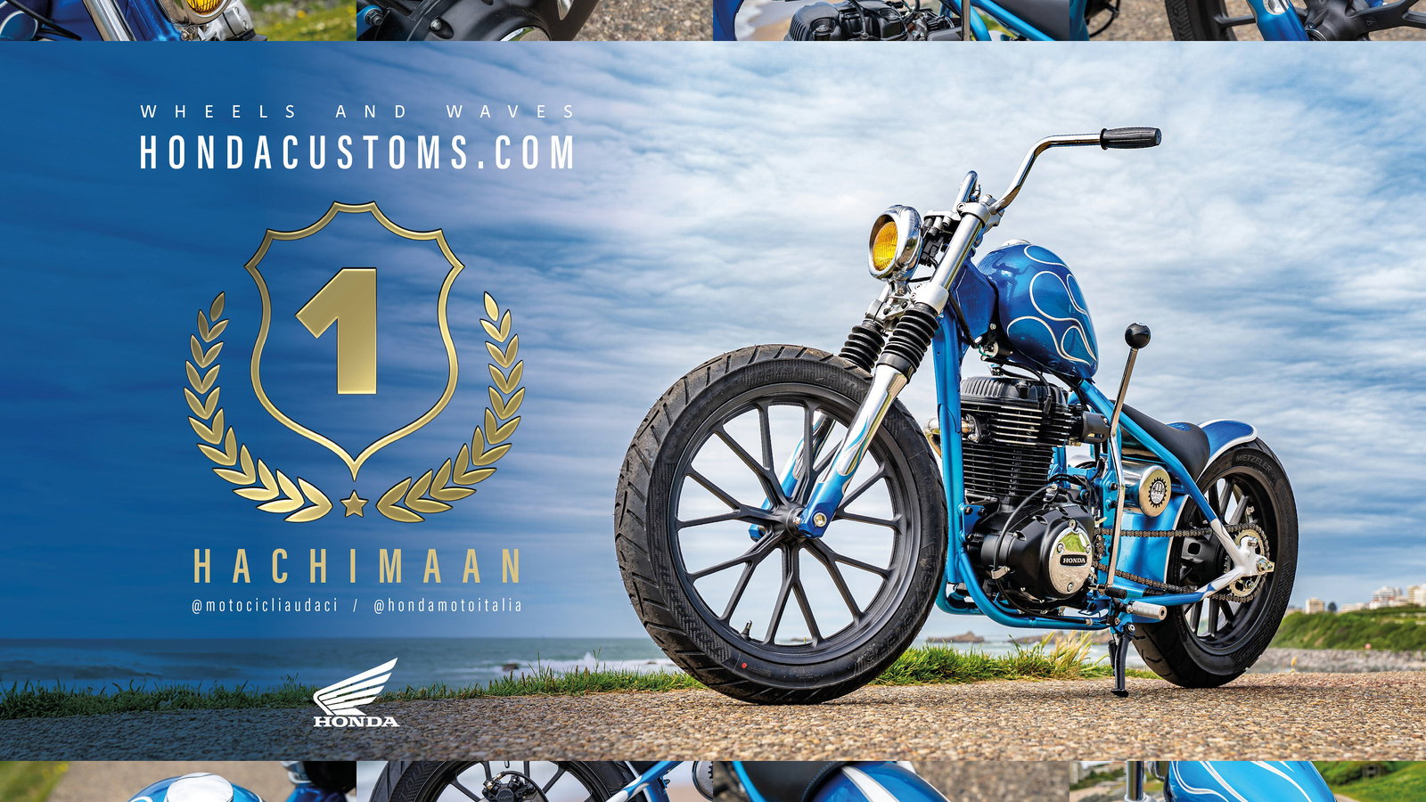 The winning Honda GB350S design in the 2025 Customs competition 