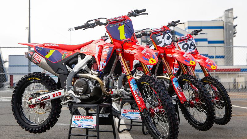 Honda's Super Motocross bikes 