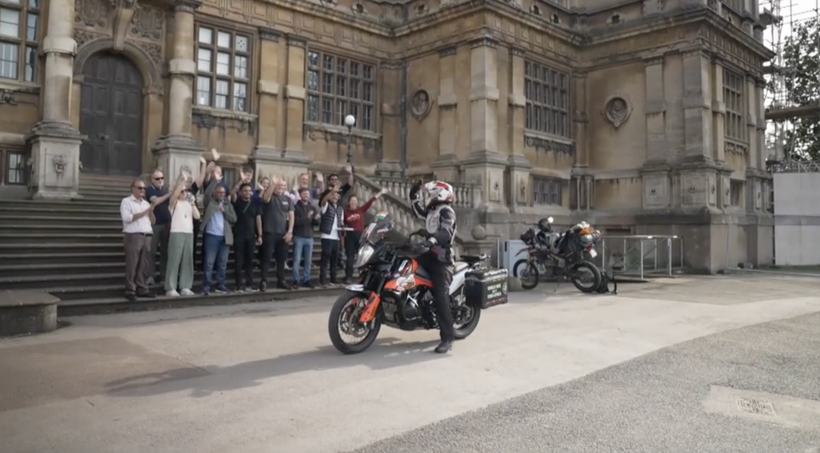 Yogesh Alekari leaving Wollaton Hall