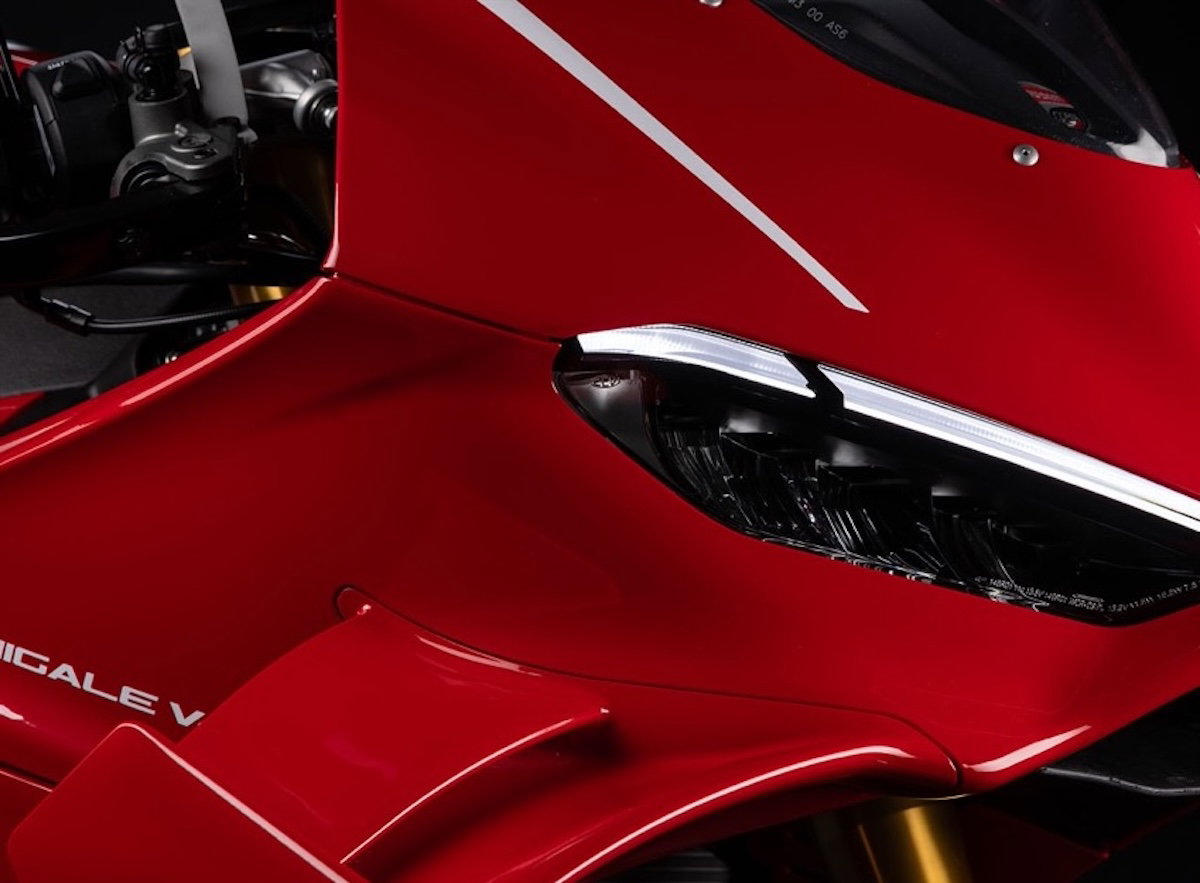 The 2025 bike has bigger wings for more downforce