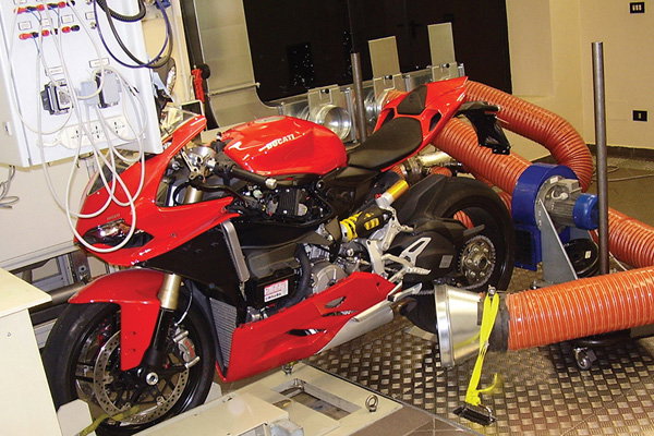 Testing a Ducati