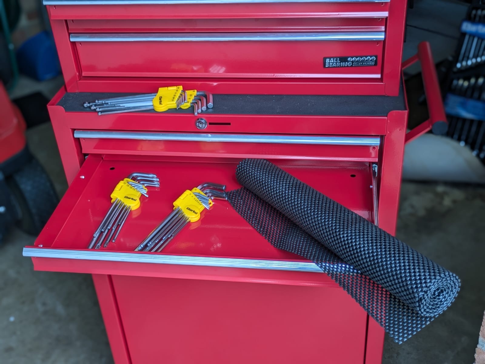 The Clarke CTC1300C Mechanics' Tool Chest & Cabinet Set