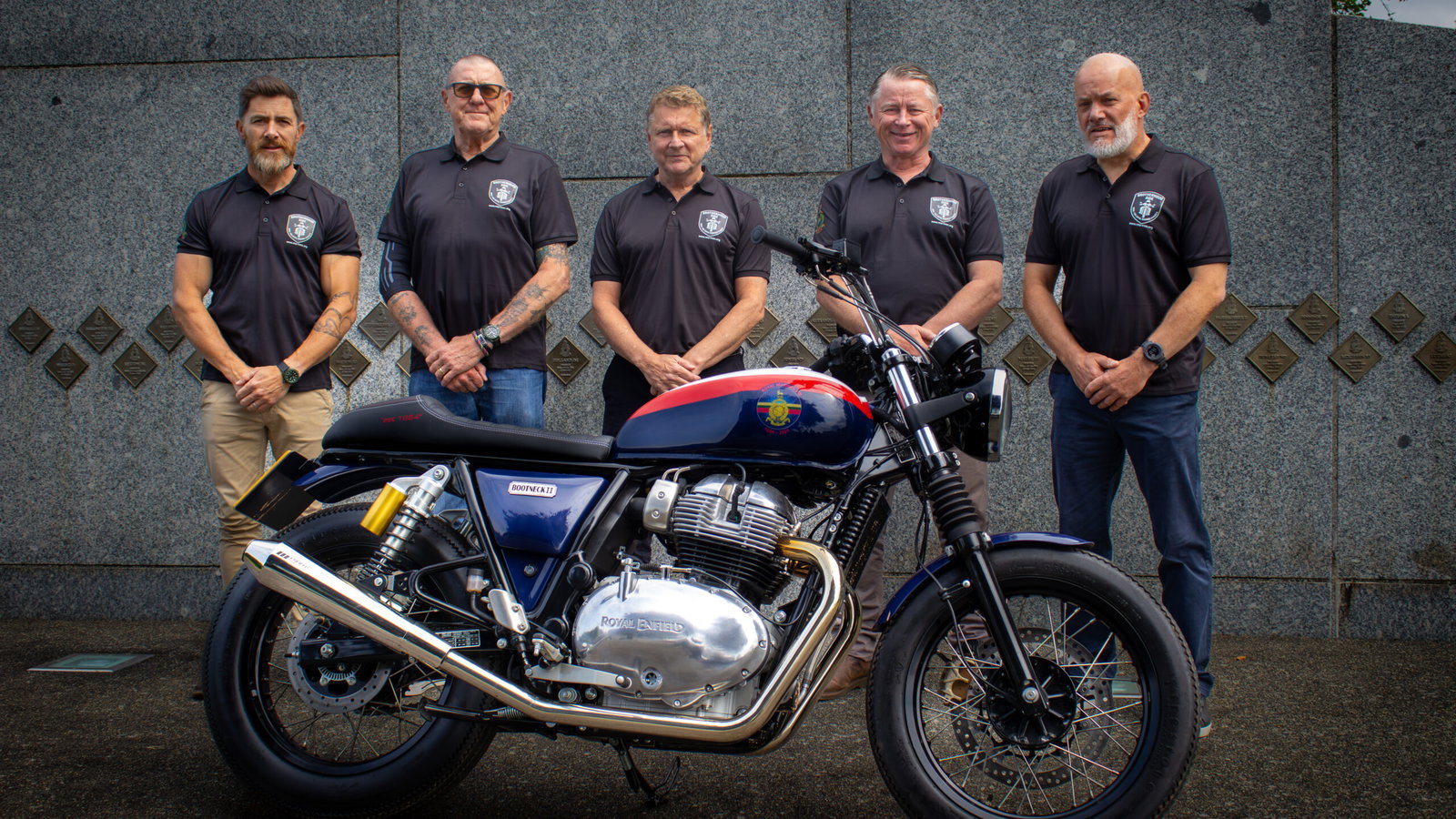 Royal Enfield Interceptor 650 with the ex-Royal Marines