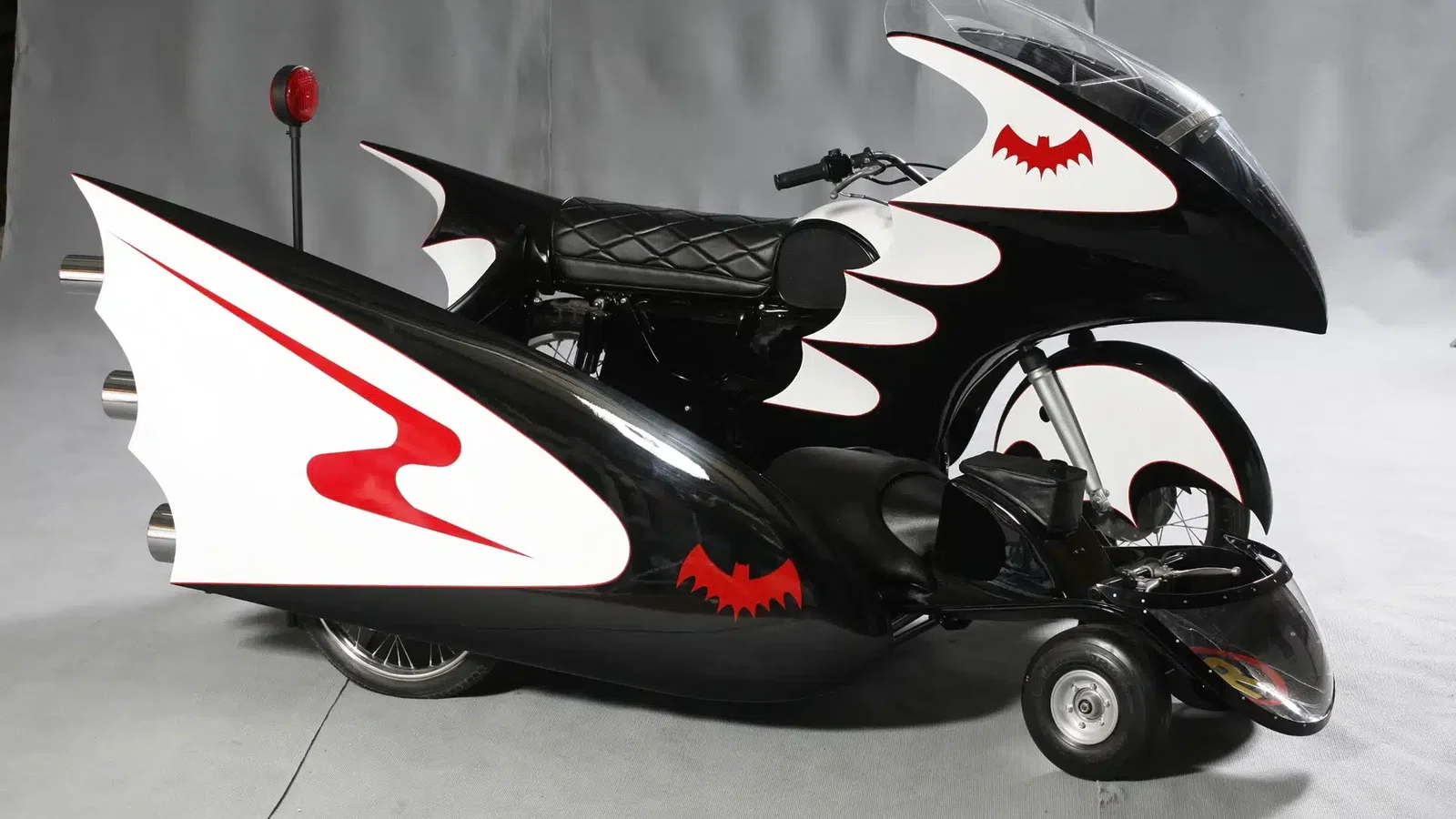 Batcycle from the 1966 movie. Photo credit - Davide Marelli/Catawiki