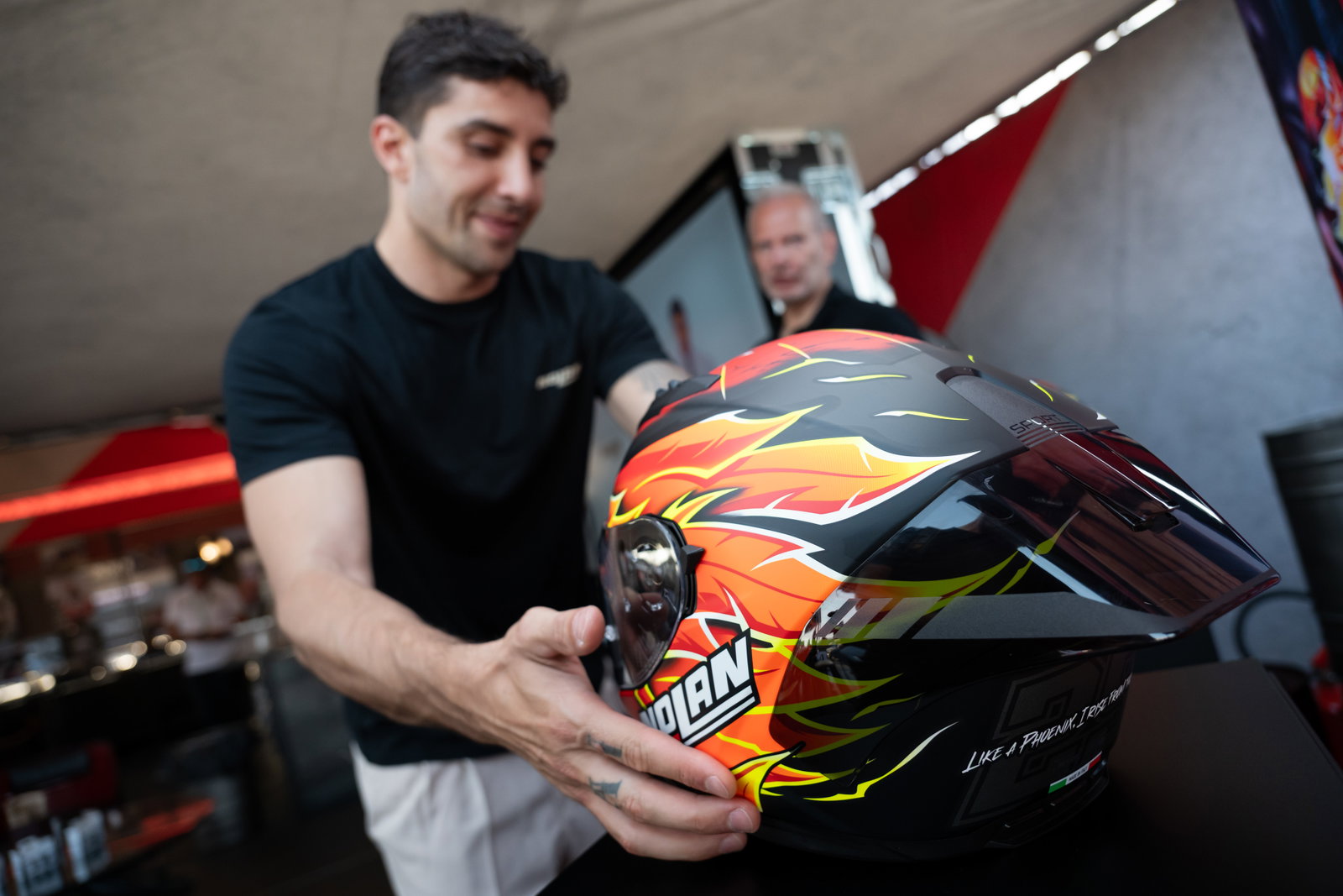 Nolan helmet presented by Andrea Iannone