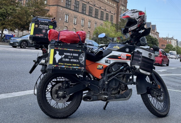 Yogesh Alekari's KTM 390 Adventure bike. Photo credit - Yogesh Alekari