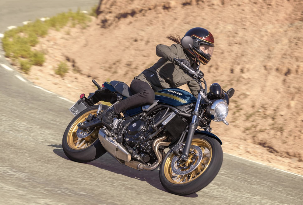 Kawasaki Z650RS on the road