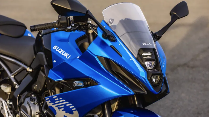 The front headlight and fairing of Suzuki GSX-8R