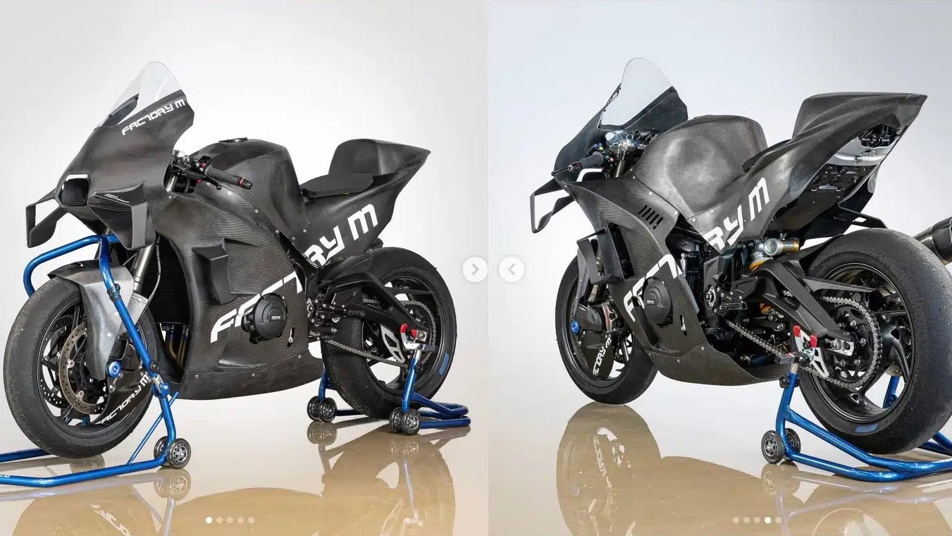 A carbon fibre Street Triple 765 RS