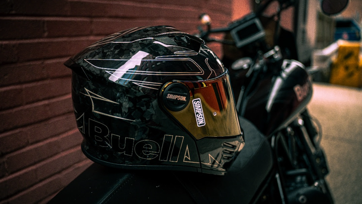 Simpson x Buell Motorcycles helmet