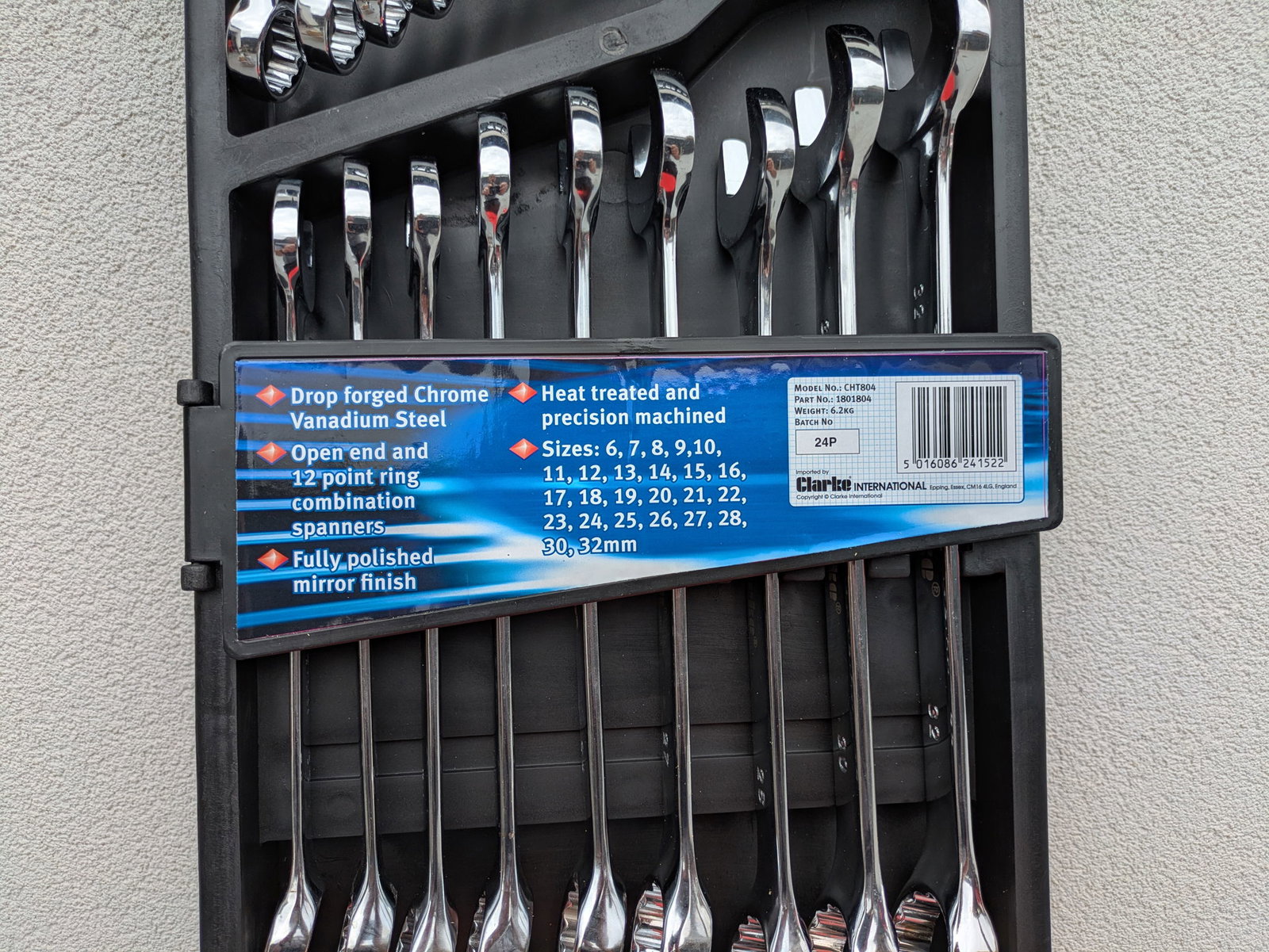 Clarke’s CHT804 25 Piece Combination Spanner Set