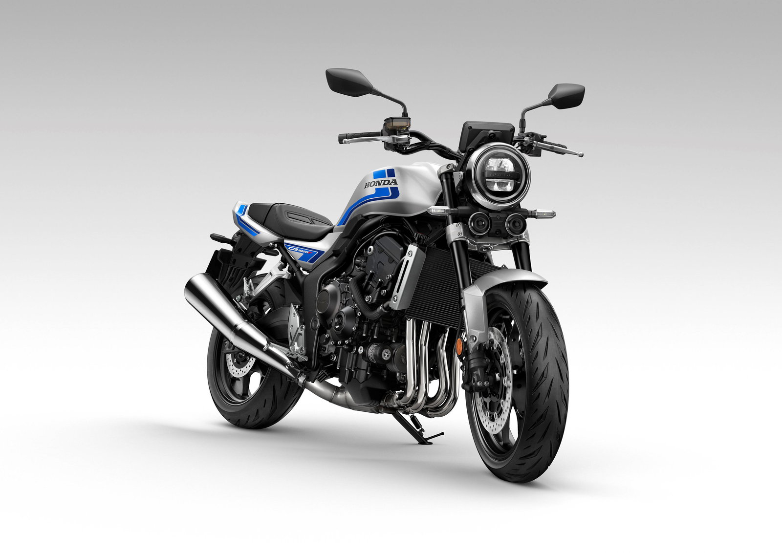 Static shot of Honda's new CB1000F which shares similarities to the CB1000 Hornet