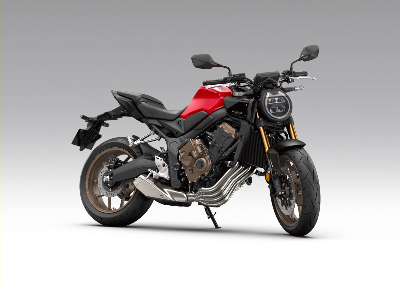 Honda's naked CB650R in a new red variant