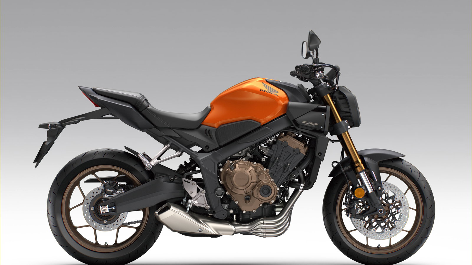 Honda CB650R in a new orange colourway