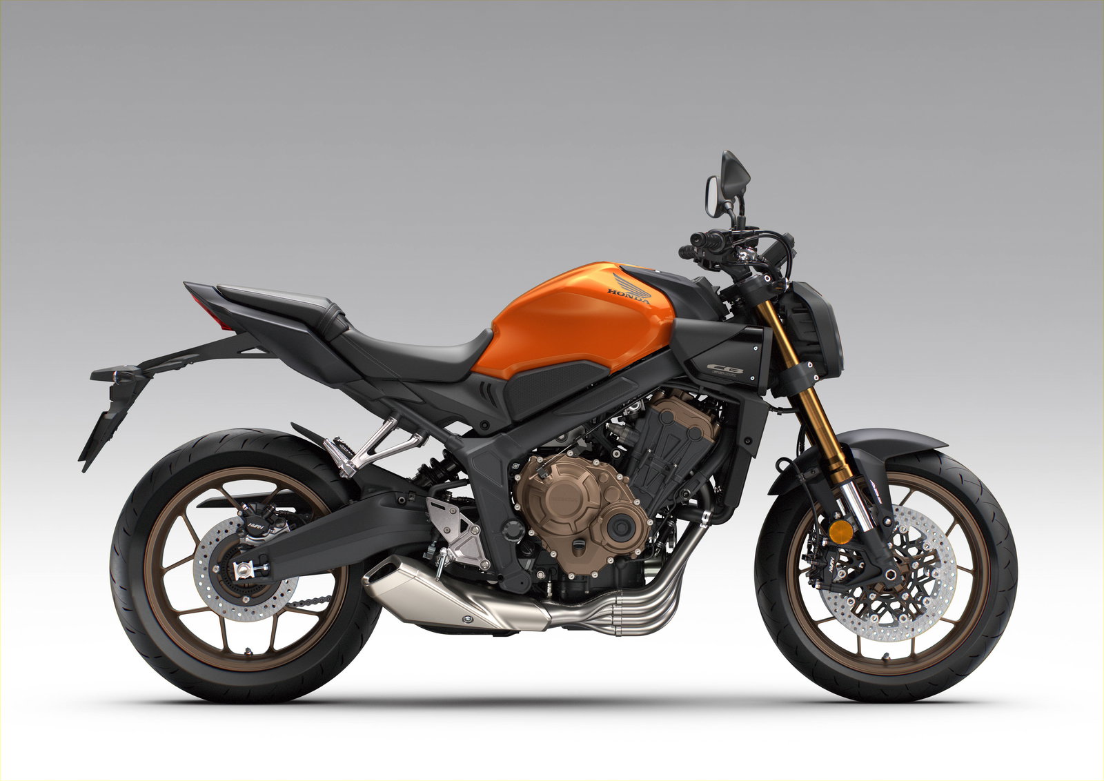 Honda CB650R in a new orange colourway