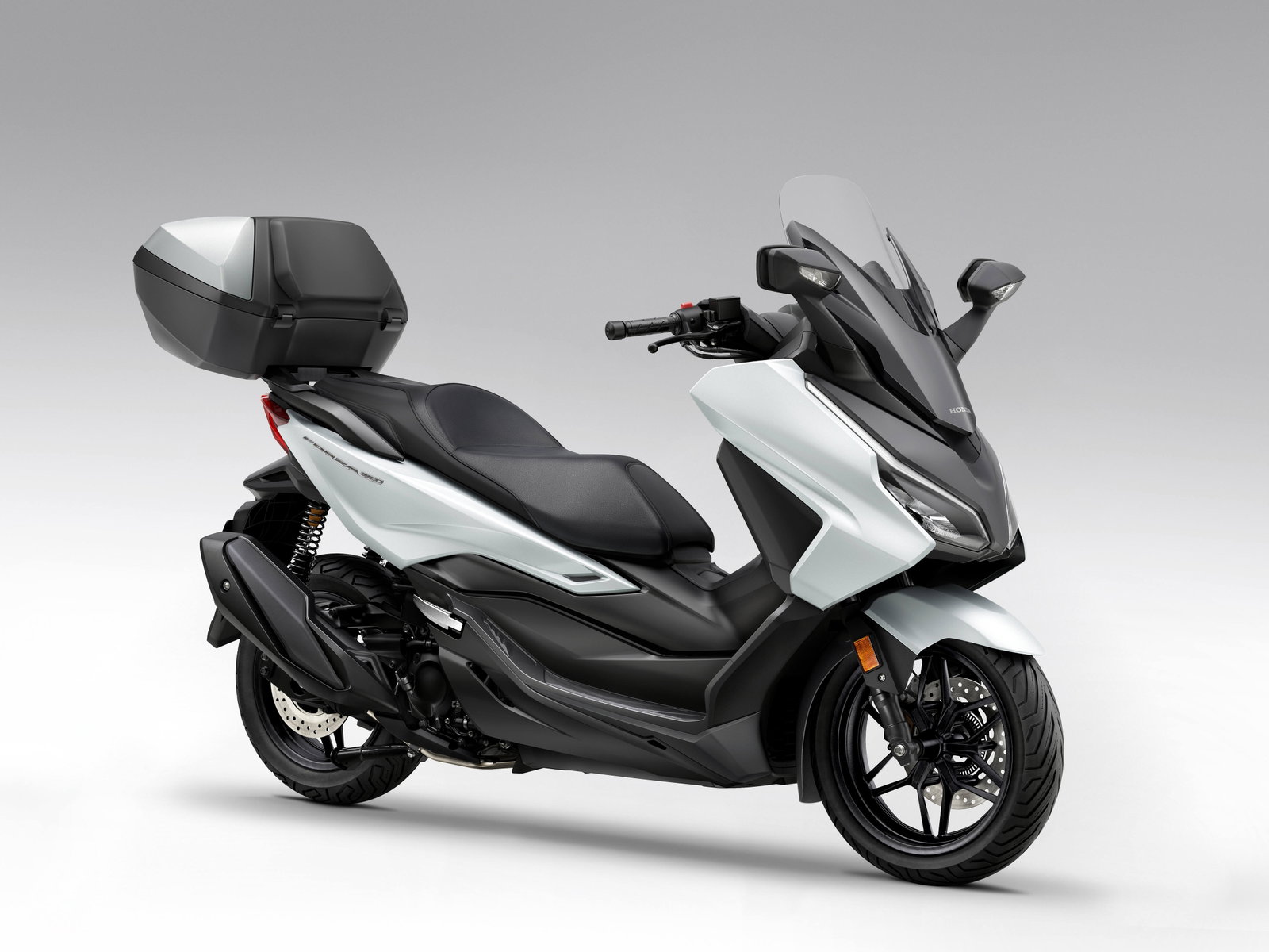 Honda Forza 350 with a top box fitted